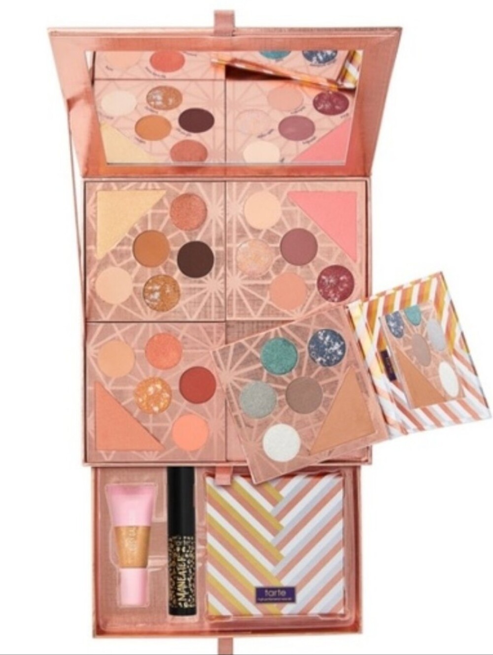 TARTE Gift & Glam Collectors Set 4-Palette Eye & Face Set in Warm Neutrals - Picture 3 of 5
